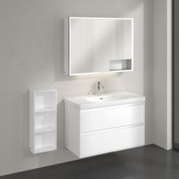 Villeroy & Boch My View+ szafka 30x16,7x75 cm boczna wisząca Pure White B85530VF