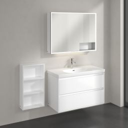 Villeroy & Boch My View+ szafka 40x16,7x75 cm boczna wisząca Brilliant White B85540VE