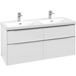 Villeroy & Boch Subway 3.0 szafka 127,2 cm podumywalkowa wisząca z oświetleniem LED Pure White C568L0VF
