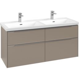 Villeroy & Boch Subway 3.0 szafka 127,2 cm podumywalkowa wisząca z oświetleniem LED Taupe C568L0VM