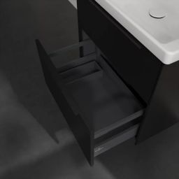 Villeroy & Boch Subway 3.0 szafka 62,2x47,8x57,6 cm podumywalkowa wisząca Volcano Black C576L1VL