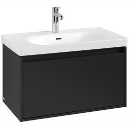 Villeroy & Boch Skyla szafka 77,2x43,9x43,6 cm podumywalkowa wisząca Volcano Black C78600VL