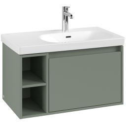Villeroy & Boch Skyla szafka 77,2x43,9x43,6 cm podumywalkowa wisząca prawa Soft Green C78700AF