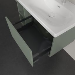 Villeroy & Boch Skyla szafka 77,2x43,9x43,6 cm podumywalkowa wisząca prawa Soft Green C78700AF