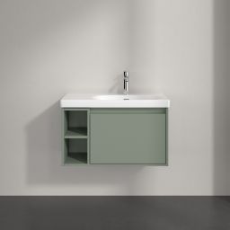 Villeroy & Boch Skyla szafka 77,2x43,9x43,6 cm podumywalkowa wisząca prawa Soft Green C78700AF