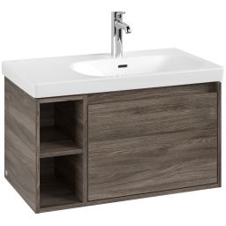 Villeroy & Boch Skyla szafka 77,2x43,9x43,6 cm podumywalkowa wisząca prawa Stone Oak C78700RK