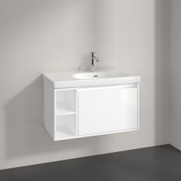 Villeroy & Boch Skyla szafka 77,2x43,9x43,6 cm podumywalkowa wisząca prawa Brilliant White C78700VE