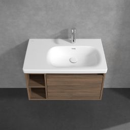 Villeroy & Boch Skyla szafka 77,2x43,9x43,6 cm podumywalkowa wisząca prawa Arizona Oak C78700VH
