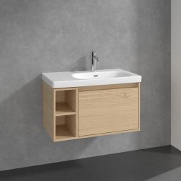 Villeroy & Boch Skyla szafka 77,2x43,9x43,6 cm podumywalkowa wisząca prawa Nordic Oak C78700VJ