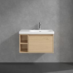 Villeroy & Boch Skyla szafka 77,2x43,9x43,6 cm podumywalkowa wisząca prawa Nordic Oak C78700VJ