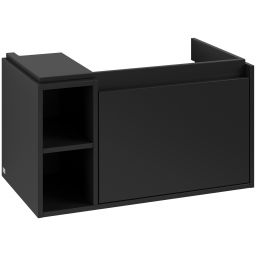 Villeroy & Boch Skyla szafka 77,2x43,9x43,6 cm podumywalkowa wisząca prawa Volcano Black C78700VL