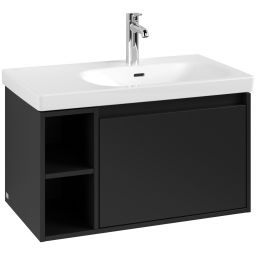 Villeroy & Boch Skyla szafka 77,2x43,9x43,6 cm podumywalkowa wisząca prawa Volcano Black C78700VL