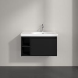 Villeroy & Boch Skyla szafka 77,2x43,9x43,6 cm podumywalkowa wisząca prawa Volcano Black C78700VL