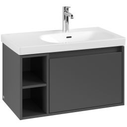 Villeroy & Boch Skyla szafka 77,2x43,9x43,6 cm podumywalkowa wisząca prawa Graphite C78700VR