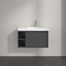 Villeroy & Boch Skyla szafka 77,2x43,9x43,6 cm podumywalkowa wisząca prawa Graphite C78700VR