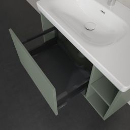 Villeroy & Boch Skyla szafka 77,2x43,9x43,6 cm podumywalkowa wisząca lewa Soft Green C78800AF