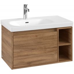 Villeroy & Boch Skyla szafka 77,2x43,9x43,6 cm podumywalkowa wisząca lewa Oak Kansas C78800RH