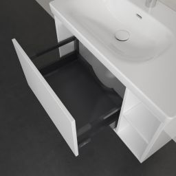 Villeroy & Boch Skyla szafka 77,2x43,9x43,6 cm podumywalkowa wisząca lewa Brilliant White C78800VE