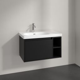 Villeroy & Boch Skyla szafka 77,2x43,9x43,6 cm podumywalkowa wisząca lewa Volcano Black C78800VL