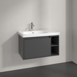 Villeroy & Boch Skyla szafka 77,2x43,9x43,6 cm podumywalkowa wisząca lewa Graphite C78800VR