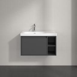 Villeroy & Boch Skyla szafka 77,2x43,9x43,6 cm podumywalkowa wisząca lewa Graphite C78800VR