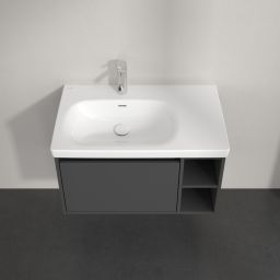 Villeroy & Boch Skyla szafka 77,2x43,9x43,6 cm podumywalkowa wisząca lewa Graphite C78800VR