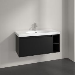 Villeroy & Boch Skyla szafka 97,2x43,9x43,6 cm podumywalkowa wisząca Volcano Black C79100VL