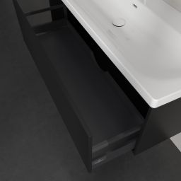 Villeroy & Boch Skyla szafka 117,2x43,9x43,6 cm podumywalkowa wisząca Volcano Black C79200VL