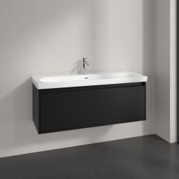 Villeroy & Boch Skyla szafka 117,2x43,9x43,6 cm podumywalkowa wisząca Volcano Black C79200VL