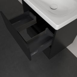 Villeroy & Boch Skyla szafka 52,2x42,4x59,6 cm podumywalkowa wisząca Volcano Black C79300VL