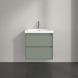 Villeroy & Boch Skyla szafka 62,2x43,9x59,6 cm podumywalkowa wisząca Soft Green C79500AF