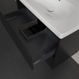 Villeroy & Boch Skyla szafka 77,2x43,9x59,6 cm podumywalkowa wisząca Volcano Black C79600VL