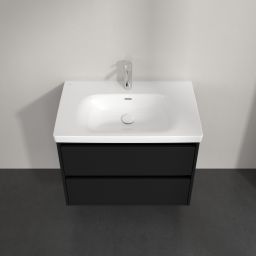 Villeroy & Boch Skyla szafka 77,2x43,9x59,6 cm podumywalkowa wisząca Volcano Black C79600VL