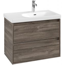 Villeroy & Boch Skyla szafka 77,2x43,9x59,6 cm podumywalkowa wisząca prawa Stone Oak C79700RK