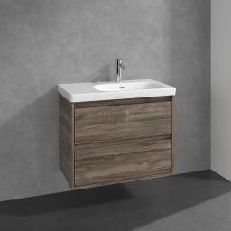 Villeroy & Boch Skyla szafka 77,2x43,9x59,6 cm podumywalkowa wisząca prawa Stone Oak C79700RK