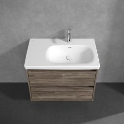 Villeroy & Boch Skyla szafka 77,2x43,9x59,6 cm podumywalkowa wisząca prawa Stone Oak C79700RK