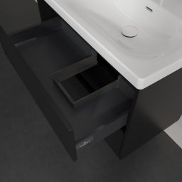 Villeroy & Boch Skyla szafka 77,2x43,9x59,6 cm podumywalkowa wisząca prawa Volcano Black C79700VL