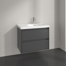 Villeroy & Boch Skyla szafka 77,2x43,9x59,6 cm podumywalkowa wisząca prawa Graphite C79700VR
