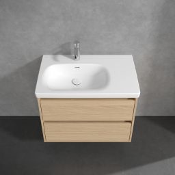 Villeroy & Boch Skyla szafka 77,2x43,9x59,6 cm podumywalkowa wisząca lewa Nordic Oak C79800VJ
