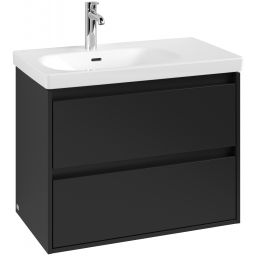 Villeroy & Boch Skyla szafka 77,2x43,9x59,6 cm podumywalkowa wisząca lewa Volcano Black C79800VL