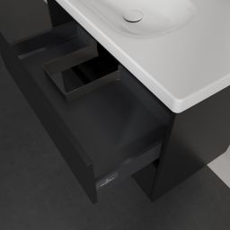 Villeroy & Boch Skyla szafka 77,2x43,9x59,6 cm podumywalkowa wisząca lewa Volcano Black C79800VL