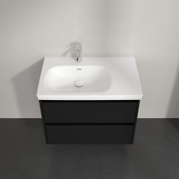 Villeroy & Boch Skyla szafka 77,2x43,9x59,6 cm podumywalkowa wisząca lewa Volcano Black C79800VL