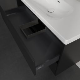 Villeroy & Boch Skyla szafka 97,2x43,9x59,6 cm podumywalkowa wisząca Volcano Black C79900VL