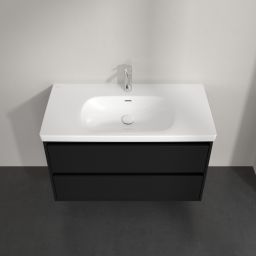Villeroy & Boch Skyla szafka 97,2x43,9x59,6 cm podumywalkowa wisząca Volcano Black C79900VL