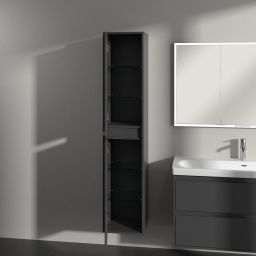 Villeroy & Boch Skyla szafka 35x34,8x170 cm boczna wisząca lewa Graphite C80100VR