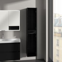 Villeroy & Boch Skyla szafka 35x34,8x170 cm boczna wisząca prawa Volcano Black C80101VL