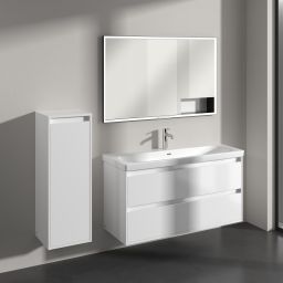 Villeroy & Boch Skyla szafka 35x34,9x100 cm boczna wisząca lewa Brilliant White C80200VE