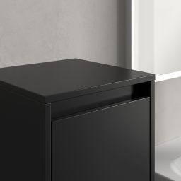 Villeroy & Boch Skyla szafka 35x34,9x100 cm boczna wisząca lewa Volcano Black C80200VL