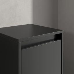 Villeroy & Boch Skyla szafka 35x34,9x100 cm boczna wisząca prawa Volcano Black C80201VL