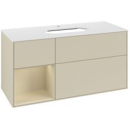 Villeroy & Boch Finion szafka 120x50,1x60,3 cm podumywalkowa wisząca biały/dąb F291PCGF